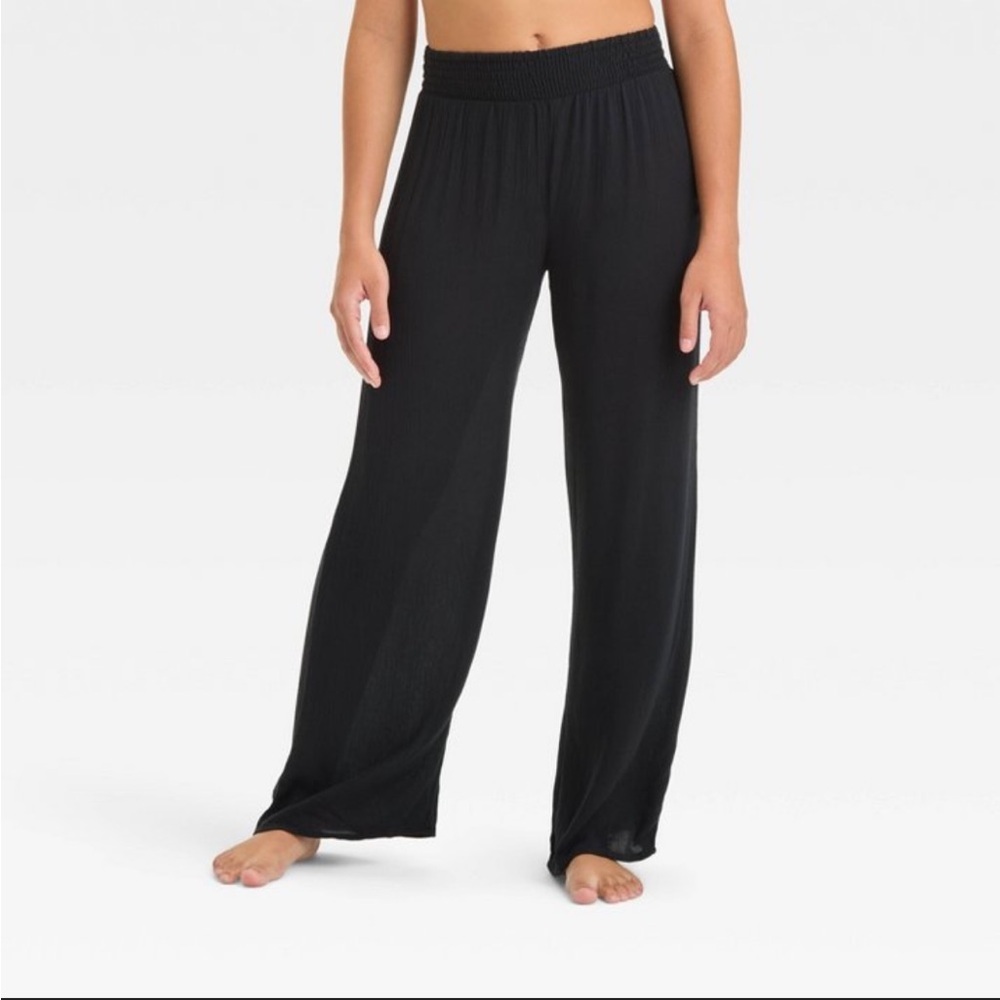 NWT Art Class Black Rayon Cover Up Pants